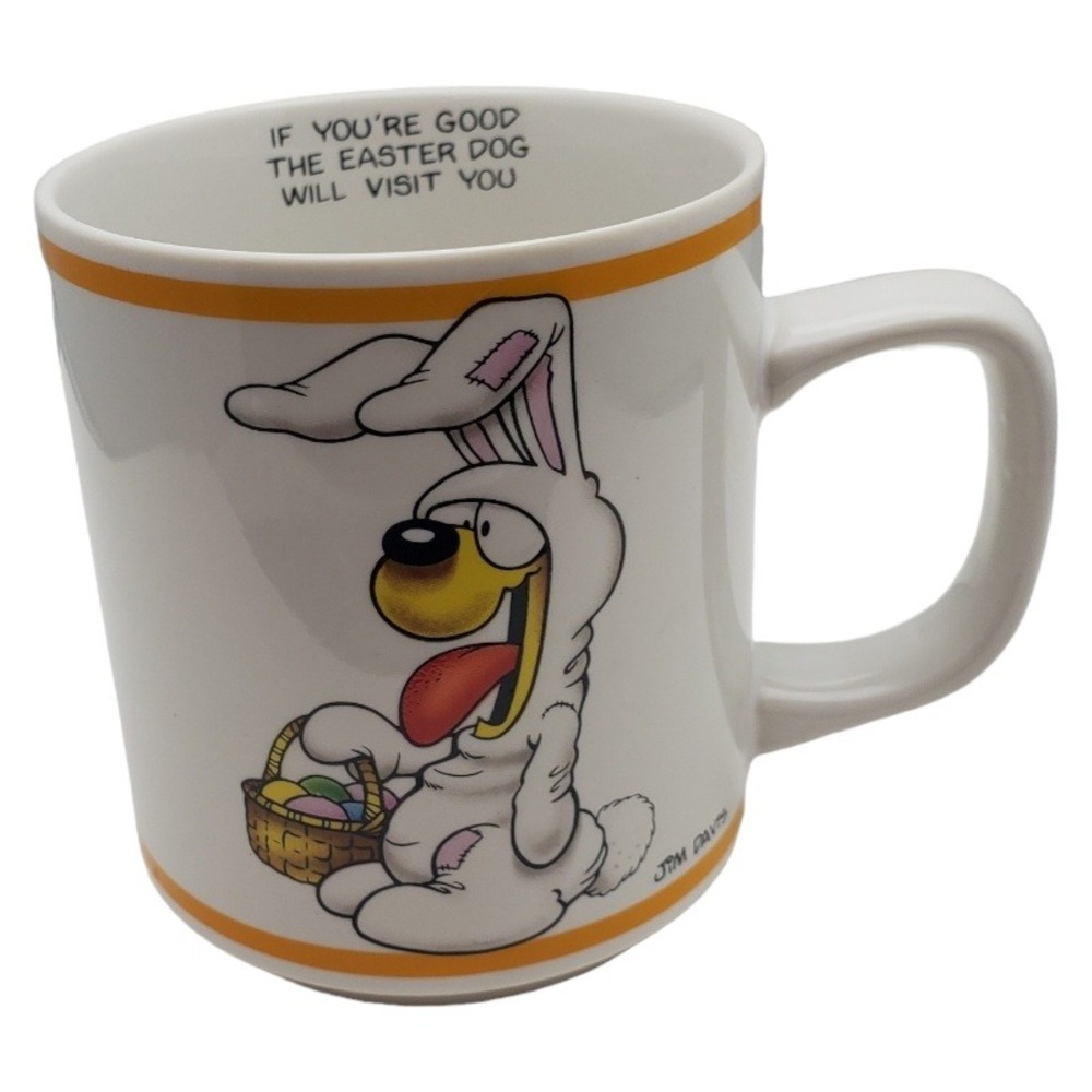 Enesco Odie Easter Dog‎ Coffee Mug 1978 Vintage Collectible Gift